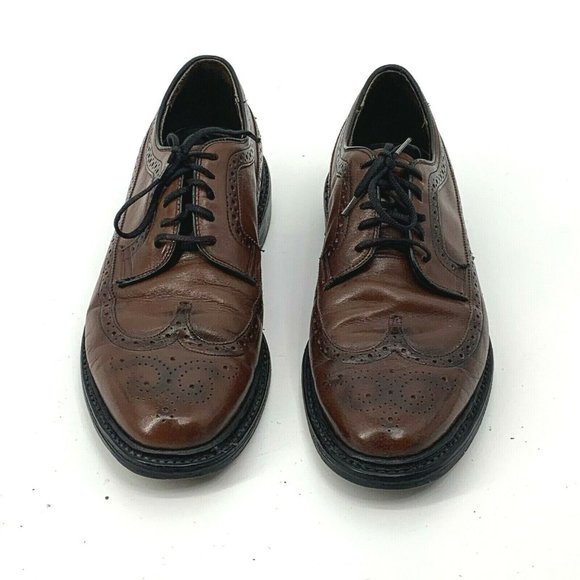 Sears VTG Long Wing Tip Dark Brown Dress Oxfords 7 - Picture 3 of 10